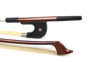 New 3/4 Double Bass Bow Premium Brazilwood German Bass Bow Natural Bow Hair - Picture 1 of 6
