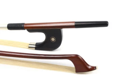 New 3/4 Double Bass Bow Premium Brazilwood German Bass Bow Natural Bow Hair - Image 1 of 4