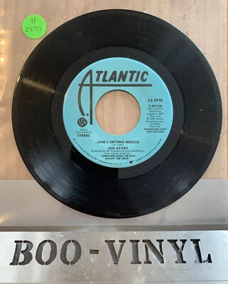 Jon Astley - Jane's Getting Serious (Vinyl) PROMO - Image 1 of 3