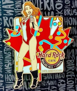 2020 HARD ROCK CAFE NIAGARA FALLS CANADA 24TH ANNIVERSARY SEXY GIRL LE PIN - Picture 1 of 1