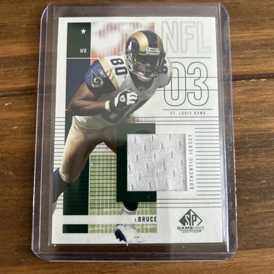 Isaac Bruce Rams 2003 Upper Deck SP Game Used Edition- Game Used Jersey #148 HOF - Image 1 of 2