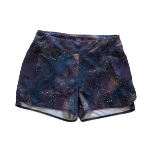 Athleta Girl Record Breaker Galexy Print Shorts XL/14 - Picture 1 of 3