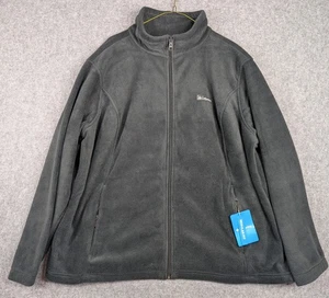 Columbia Women’s 3X Mount Cannon Fleece Jacket Full Zip Charcoal Gray Soft Warm - Picture 1 of 10