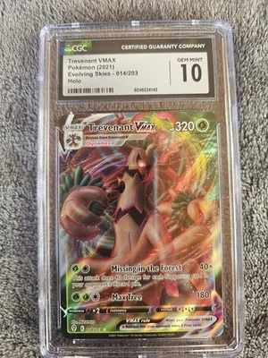 Pokemon Trevenant VMAX holo #14 Evolving Skies 2021 - CGC 10 Gem Mint - Image 1 of 4