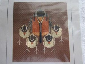 Woodcock Family Counted Cross Stitch Kit (1985, C. Harper in Stitches) - Picture 1 of 2