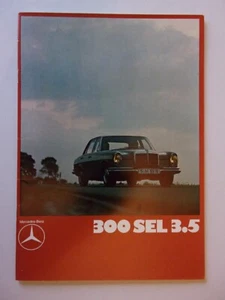 MERCEDES BENZ 300 SEL 3.5 orig 1969 1970 UK Mkt Full 28pp Sales Brochure - Picture 1 of 15