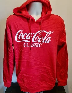 Coca Cola Classic Red Hooded Hoodie Sweatshirt Mens SMALL NWOT! - Picture 1 of 3
