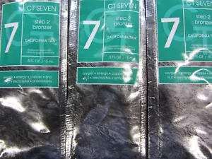 5 PACKETS CALIFORNIA TAN CT SEVEN 7 STEP 2 BRONZER TANNING LOTION - Picture 1 of 1