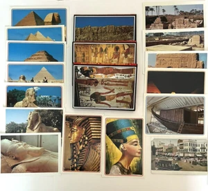 74 Egypt Postcards King Tut Nefertiti Pyramids of Giza Memphis Sphinx - Picture 1 of 9
