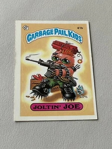 1985 Topps Garbage Pail Kids Series 1 Sticker Card #41b Joltin' Joe. - Picture 1 of 1