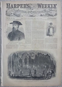 1862 Harper's Weekly August 16, Civil War, John Morgan, Mississippi River - Picture 1 of 8