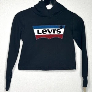 Levi's Boy Black Logo Hoodie Sweatshirt - Picture 1 of 1