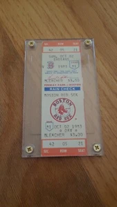 1983 Carl Yastrzemski Last Game Oct. 2, 1983 Ticket Stub. NOT USED - Picture 1 of 1