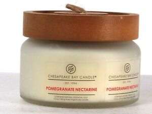 Chesapeake Bay Candle Pomegranate Nectarine Essential Oils Round Jar Candle 