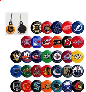 NHL Logo Zipper Pull CHOOSE TEAM-1"-Fan, Golf Bag-Backpack-Jacket, Travel Case - Picture 1 of 1