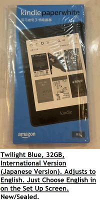 Kindle Paperwhite Twilight Blue 32 GB eBook eReader Amazon Tablet Internacional Foto 1 de 4