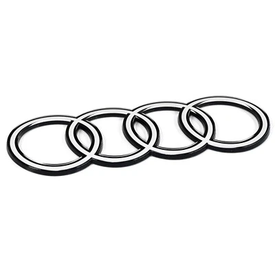 Original Audi Q7 (4M) Facelift Ringe Logo Black Edition Emblem Blackline weiß  - Imagen 1 de 2