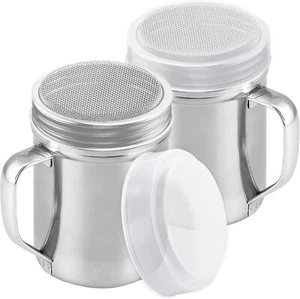 Powdered Sugar Shaker Duster - with Handle - Fine Mesh Duster - 6 oz, Pack of 2 - Picture 1 of 4