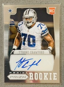 2012 Panini Prizm Football #296 Tyrone Crawford /499 Auto Autograph  Rookie RC