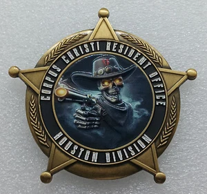 DEA Corpus Christi Resident Office Houston Division Challenge Coin - Picture 1 of 2