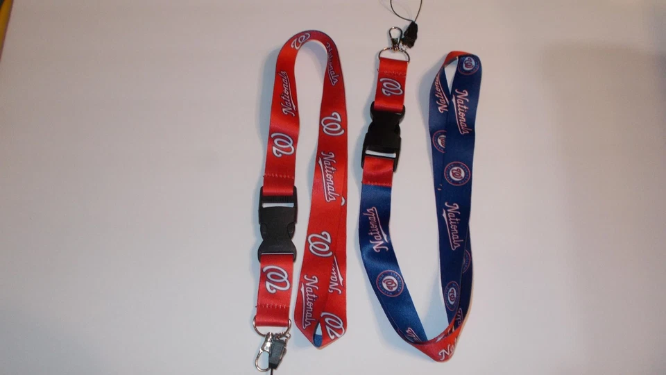 Two Washington Nationals Lanyards MLB Baseball - Printed on Both Sides 25" Long - Image 1 of 1