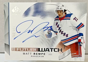 2024-25 SP Authentic Matt Rempe Auto Future Watch Rookie New York Rangers #/599 - Picture 1 of 1