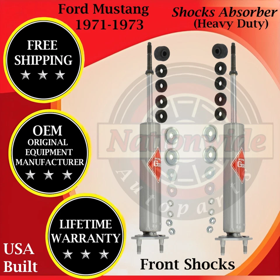 Amortiguadores delanteros originales KYB para Ford Mustang HD 1971-1973 garantía de por vida Foto 1 de 4