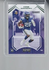 Kene Nwangwu (Vikings) 2021 Panini Playoff Rookie Kickoff Green Parallel #232 - Picture 1 of 2