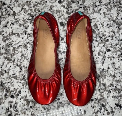 Pisos de ballet TIEKS by Gavrieli charol diamante rojo talla 8 edición limitada Foto 1 de 4