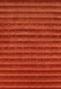 Exquisite Striped Handmade Wool Gabbeh Indien Rug 7x10 ft - Picture 1 of 19