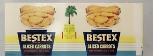 ADVERTISING Label Bestex Can Harlingen Texas Sliced Carrots - Picture 1 of 1