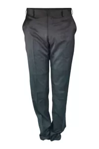 Pantalones VALENTINO para hombre gris lana virgen pliegue frontal pierna recta (IT 46) - Imagen 1 de 11