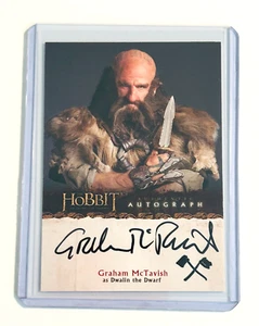 The Hobbit: An Unexpected Journey GRAHAM MCTAVISH as DWALIN AUTOGRAPH CARD A3 - Picture 1 of 2