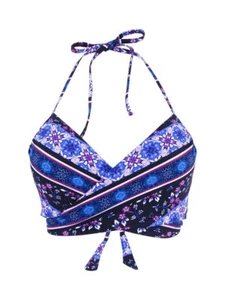 Sundazed Women's Simone Bra-Sized Underwire Wrap Bikini Top Size US 34C NWT - Picture 1 of 2
