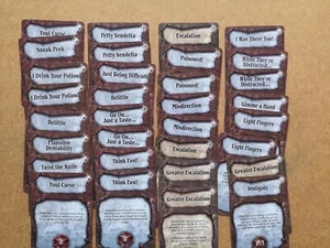 LOT OF DISORDER CARDS KICKSTARTER LEAGUE OF INFAMY G344 - Imagen 1 de 1