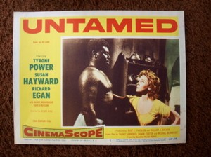 Untamed Lobby Card 1955 Film Poster Susan Hayward Drama Adventure