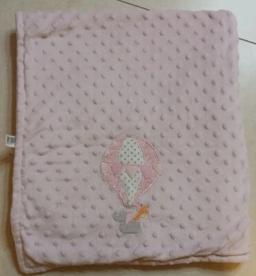 Blankets & Beyond Manta Bebé Rosa Minky Vellón Globo de Aire Caliente Foto 1 de 4