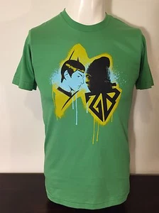 New Star Trek 2009 Promo Only Mr Spock Vulcan T-Shirt XS Green American Apparel - Picture 1 of 3