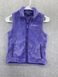 Chaleco Lands' End para niños niños terciopelo púrpura con cremallera completa talla pequeña 7-8 - Imagen 1 de 9