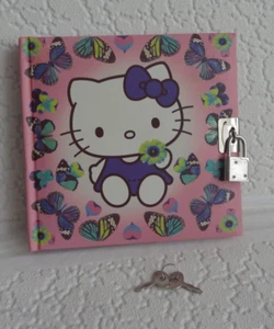 Sanrio 2013 Hello Kitty Diary Notebook with padlock and key - Picture 1 of 6