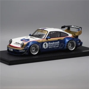 *RARE* Ignition Model 1/18 Porsche RWB 911 964 in White/Blue/Gold IG2460 - Picture 1 of 15
