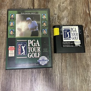 PGA Tour Golf 1 - Sega Genesis mit Hülle 1991 gebraucht getestet  - Bild 1 von 4