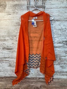 Emerson Street Damen Gr. Large / XL Schal Cardigan Weste Orange OSU Cowboys - Bild 1 von 15