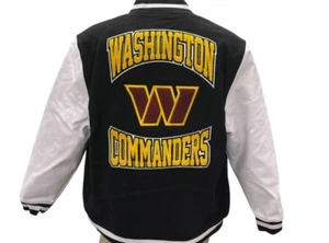 Washington Commanders Wool Blend Varsity Jacket AUTHENTIC Foot Locker NWT Sz XL - Picture 1 of 8