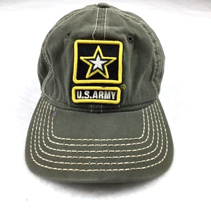 Gorra de béisbol verde del ejército de EE. UU. ESTRELLA militar cuero con correa ejército fuerte - Imagen 1 de 6