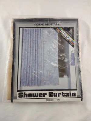 Vintage Vinyl Hygiene Industries Shower Curtain 70”x72” Primavera  Ecru NOS   - Image 1 of 3