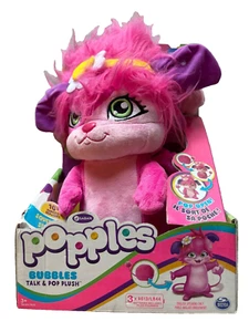 Popples Bubbles Interactive Talk And Pop 11" Plush Play 2015 Spinmaster Netflix - Picture 1 of 2