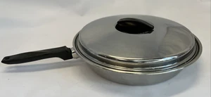 FLINT WARE von EKCO Edelstahl mit strahlendem Kern 10" Pfanne Bratpfanne mit Deckel - Bild 1 von 11