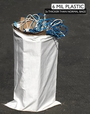 (100) Riutilizzabile Contractor Sacchi - 63.5cm x 102cm - Rifiuti,Dumpster Borsa - Immagine 1 di 4