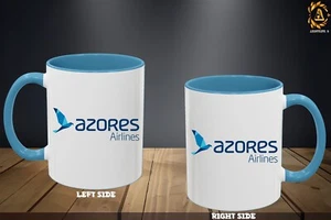 Tazze logo Azores Airlines 11 e 15 oz tazza caffè tazza ceramica regalo - Foto 1 di 12